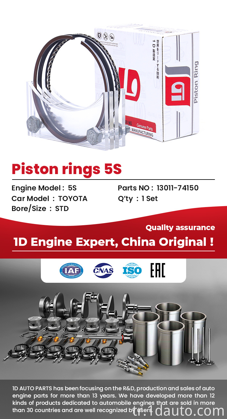 Toyota Piston Halkası 5s TOYOTA Piston Ring 5S